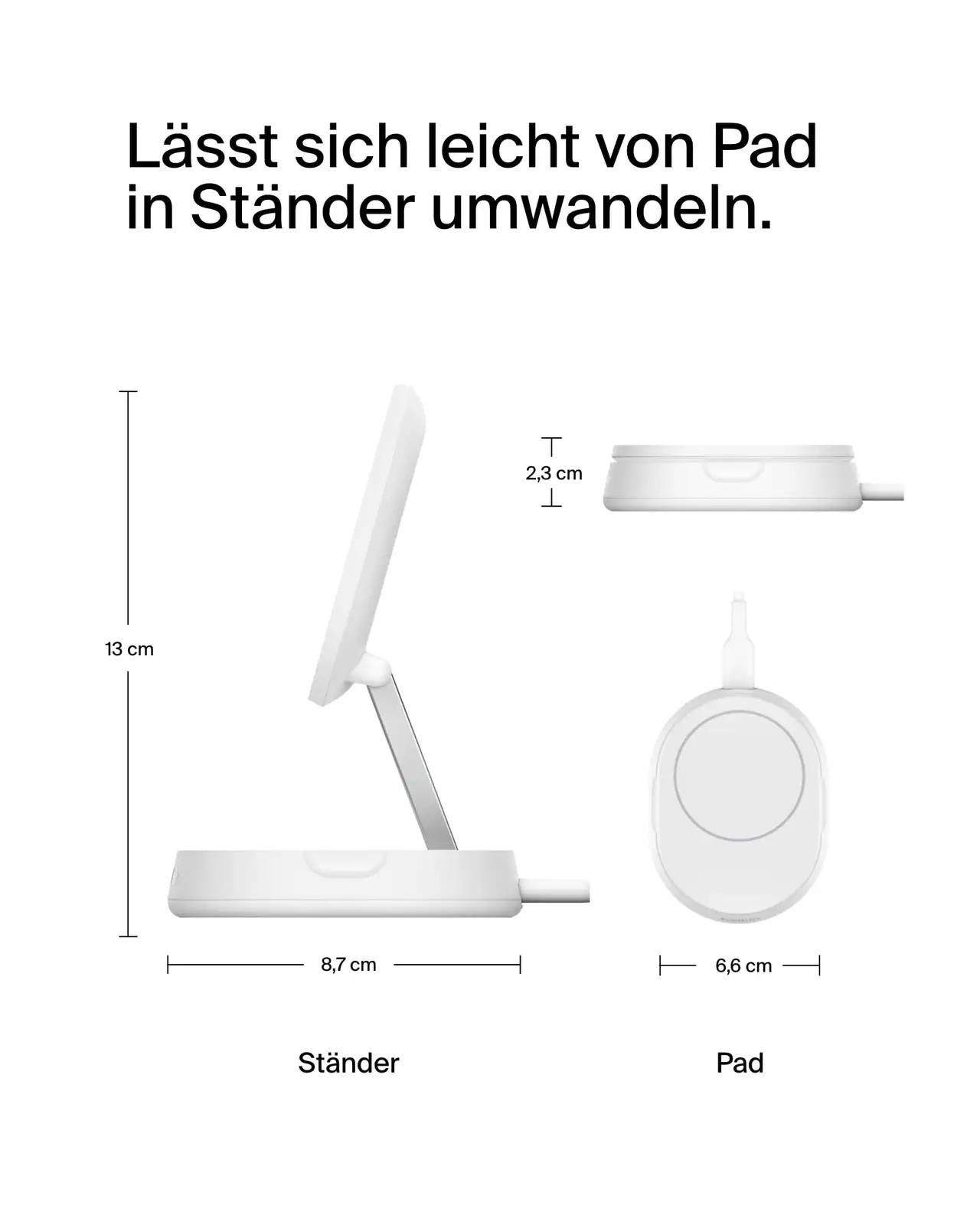 Belkin laadija 15W metallist Qi2 pad koos 20W toiteplokiga – pilt 8