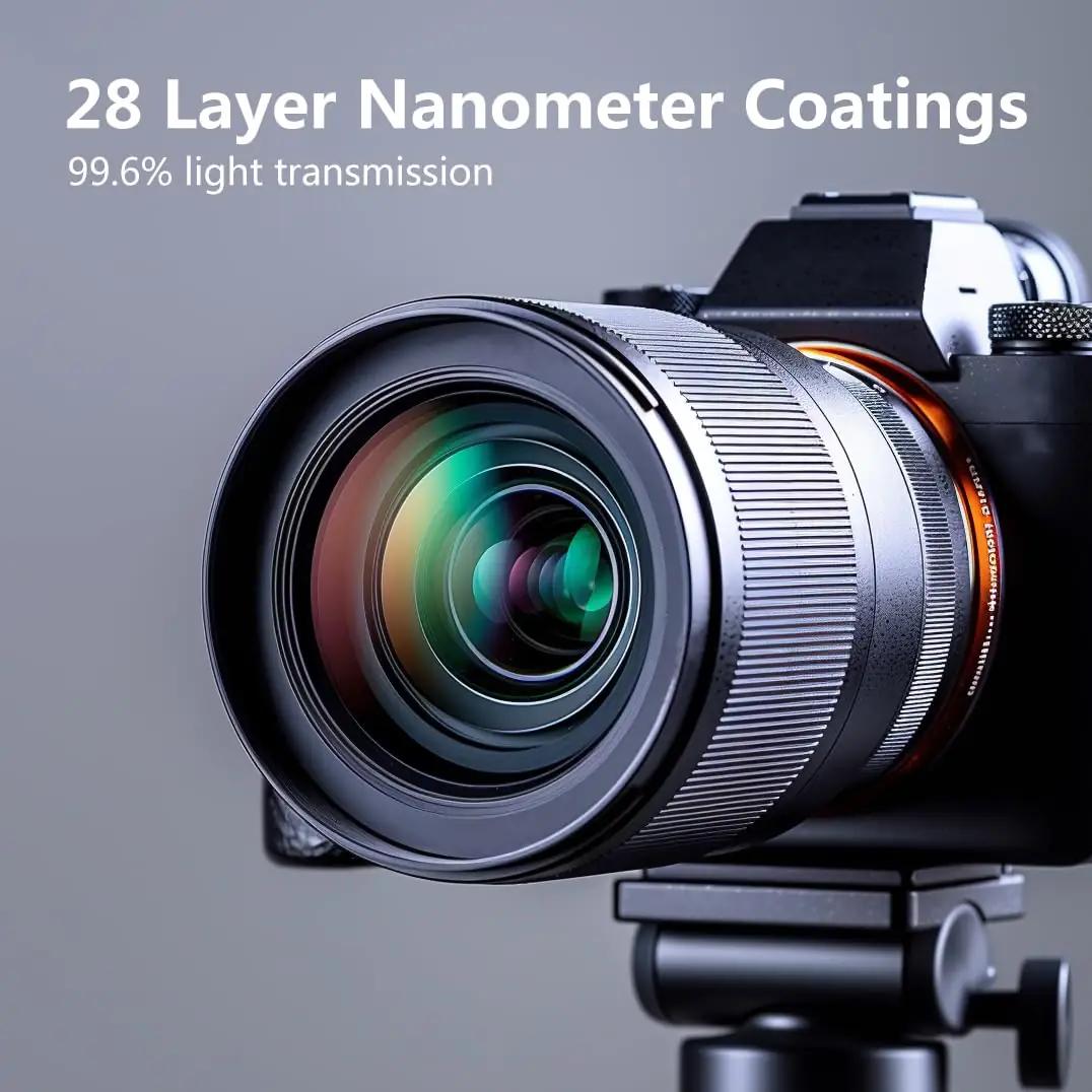 JONGSUN 95 mm UV-filter kvaliteetsest optilisest klaasist – lisavaade