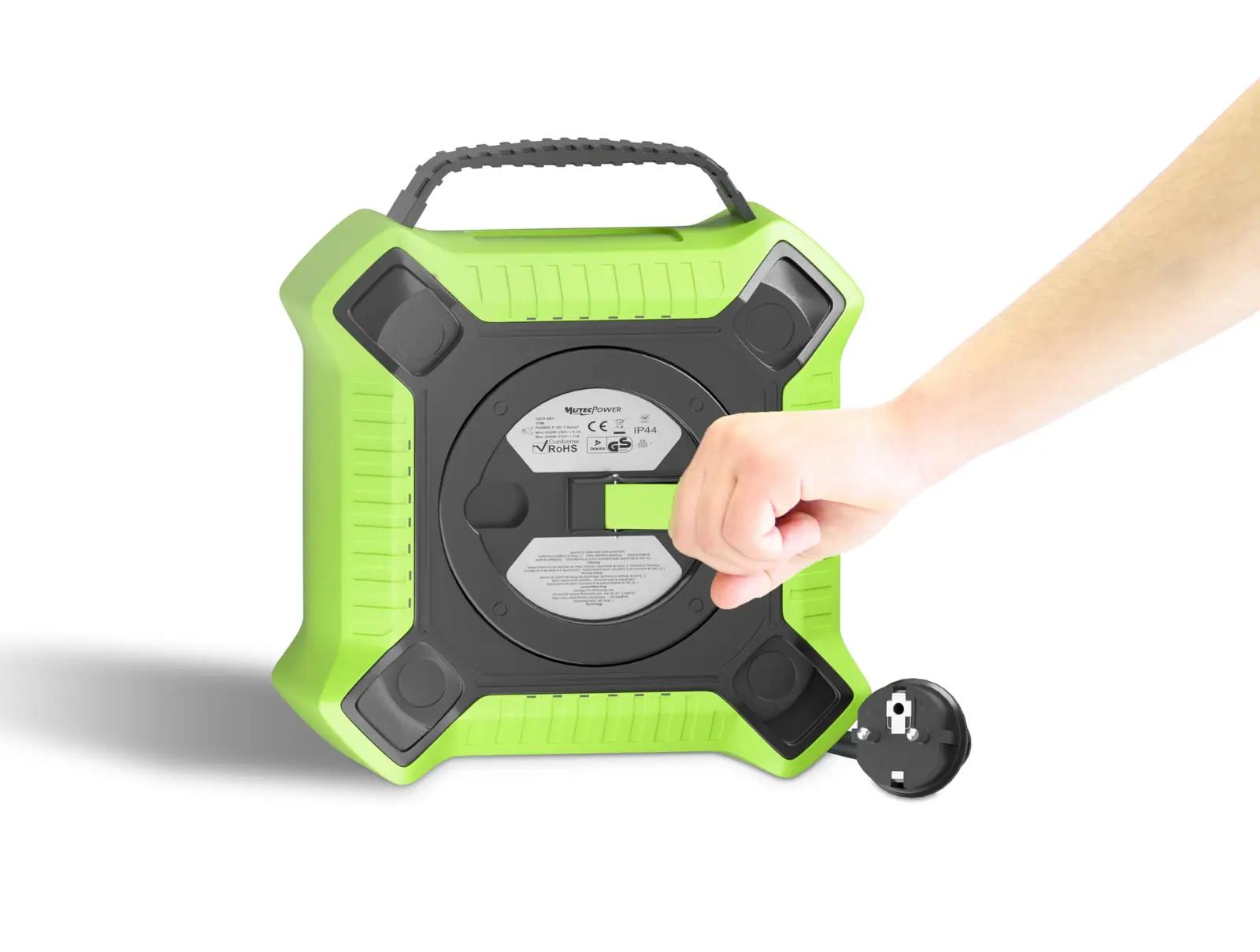MutecPower vastupidav 10 m kabelirull IP44 – välitingimusteks – pilt 6