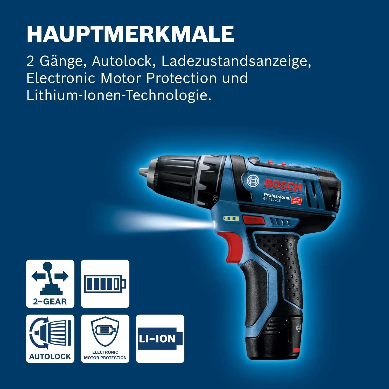Bosch Professional töökindel 12V juhtmeta puur-viilija komplekt – pilt 6