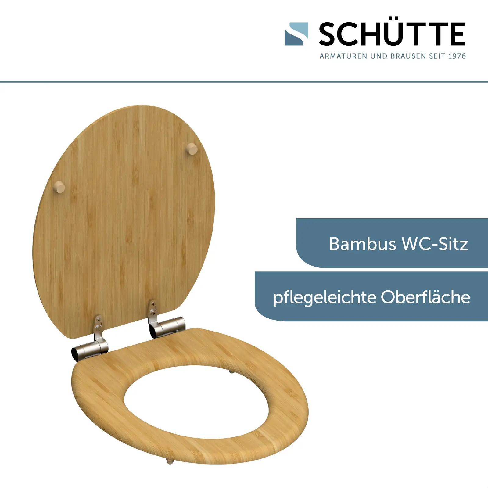 Schütte bambusest WC-poti kaas – vastupidav ja naturaalne istmik – lisavaade