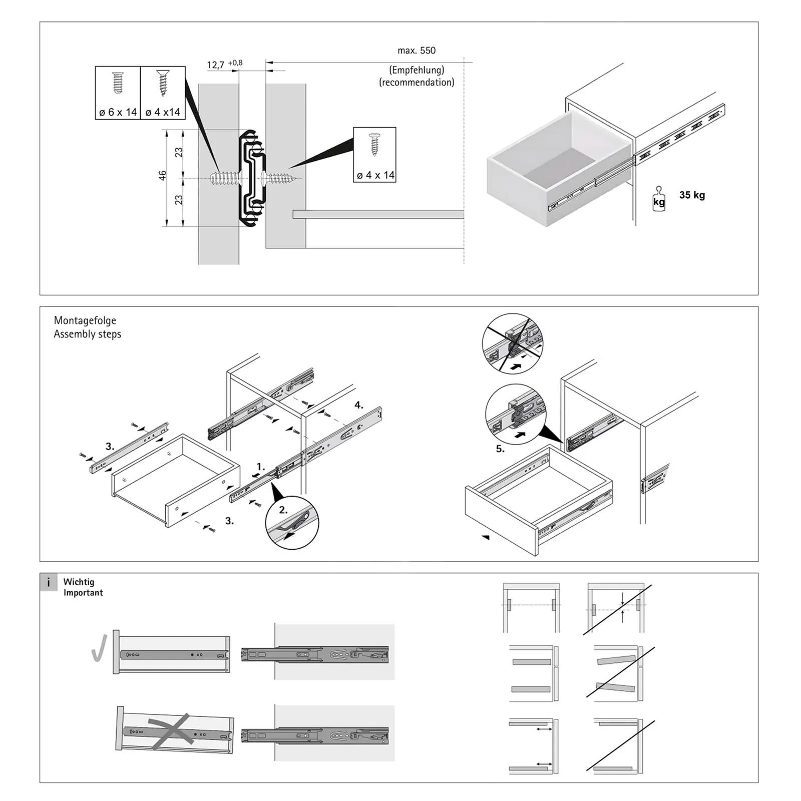LOOTICH galvaniseeritud terasest sahtliliist 400 mm — sile – pilt 6
