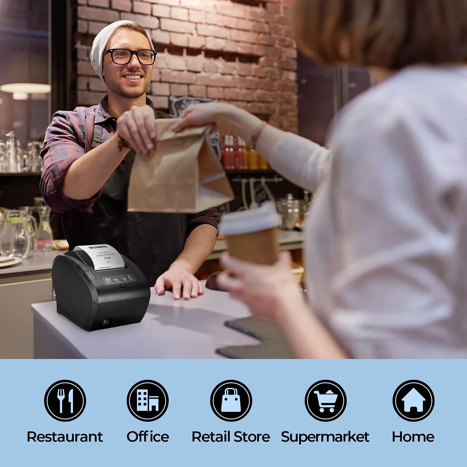 MUNBYN termoprinter WiFi ja Ethernet — kiire kontoriabi – lisavaade