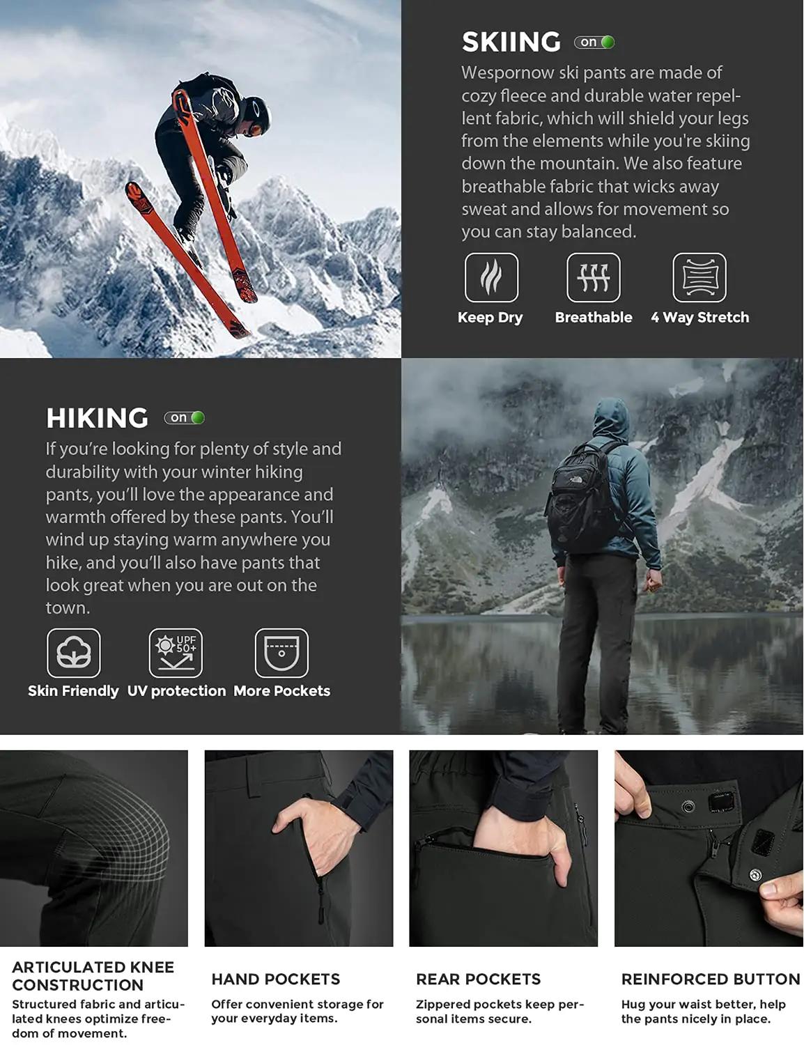 Wespornow veekindel softshell matkabukse — soe ja tuulekindel – lisavaade