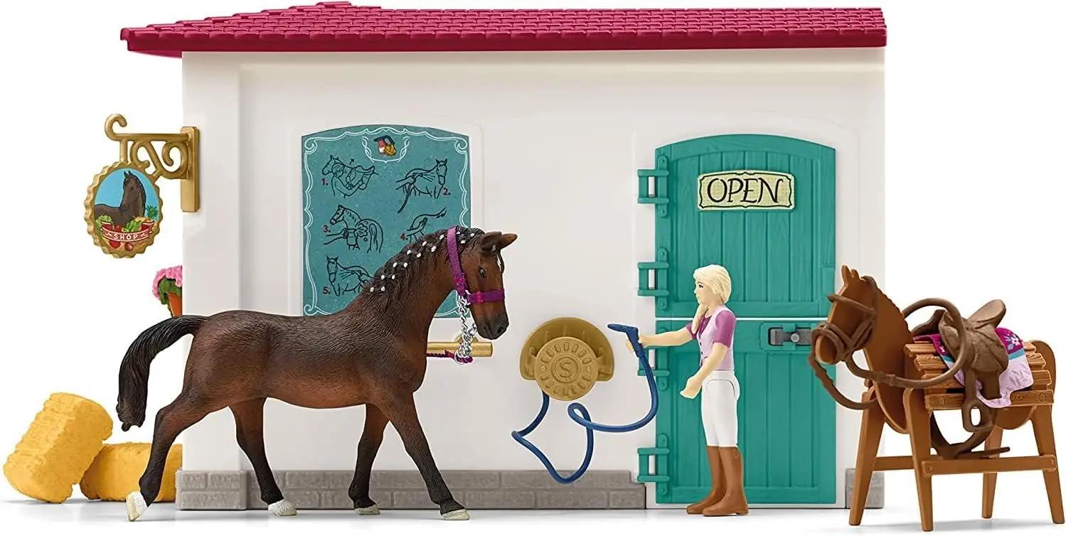 SCHLEICH mängukomplekt: modulaarne ratsapood ja talu (42568) – pilt 9