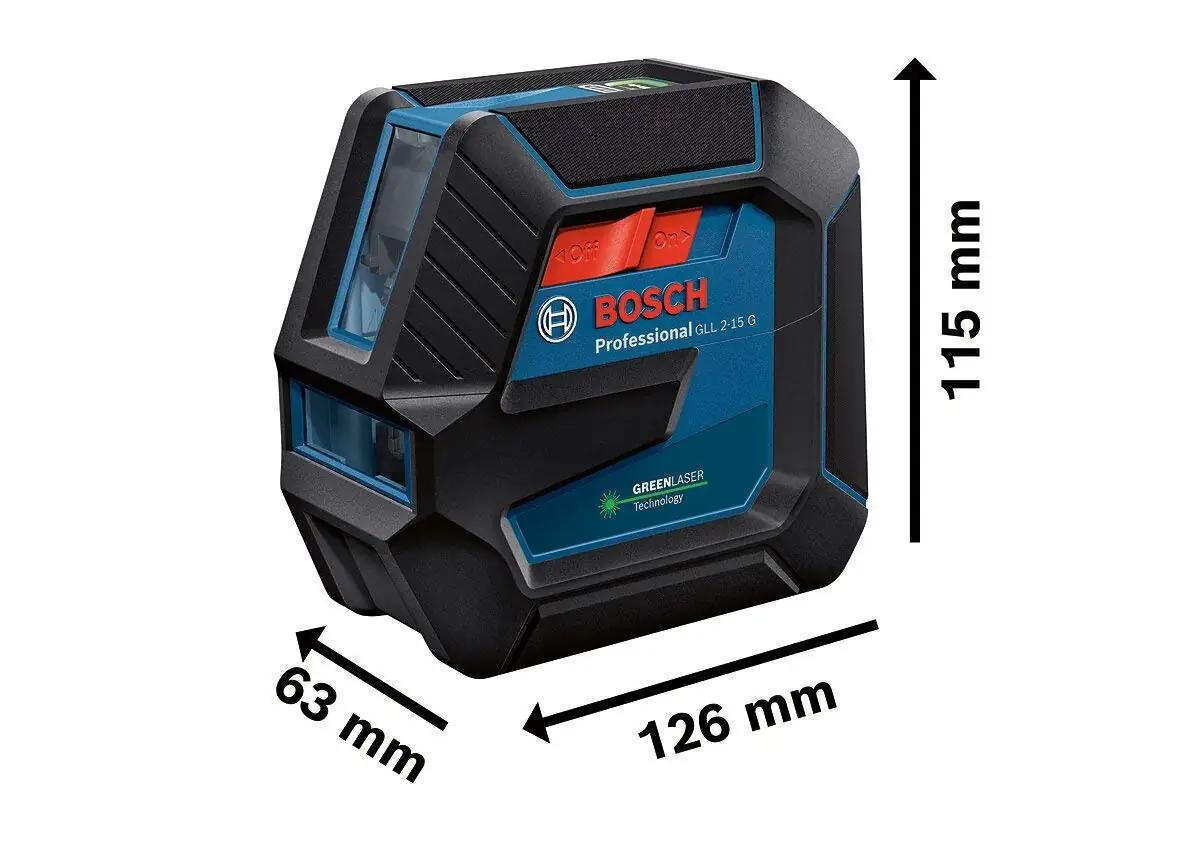 Bosch Professional tugeva kummiga siseruumi liinlaser GLL 2-15 – pilt 6