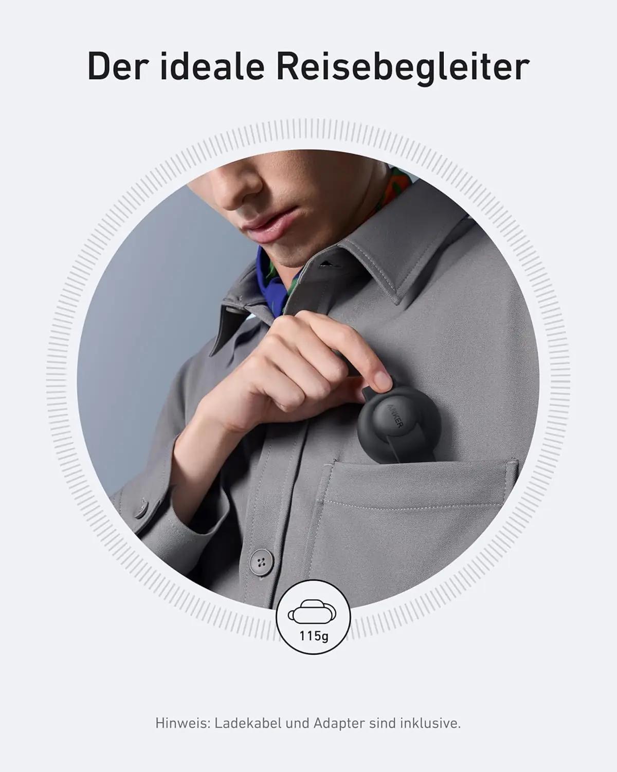Anker MagGo 3‑in‑1 kokkupandav laadimisalus — nutikas reisisuhe – kasutusnäide