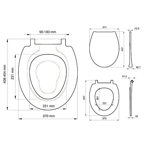 Tiger lapseintegreeritud WC-iste, must thermosplast mugavus – pilt 10