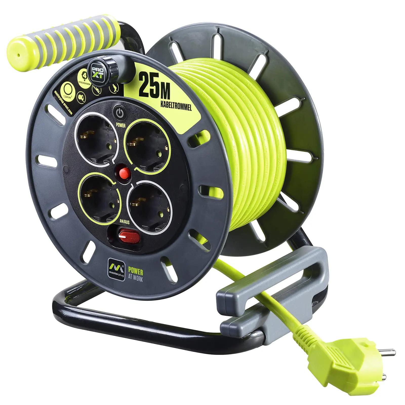 Masterplug vastupidav PVC kabelirull 25 m – turvaline kasutus