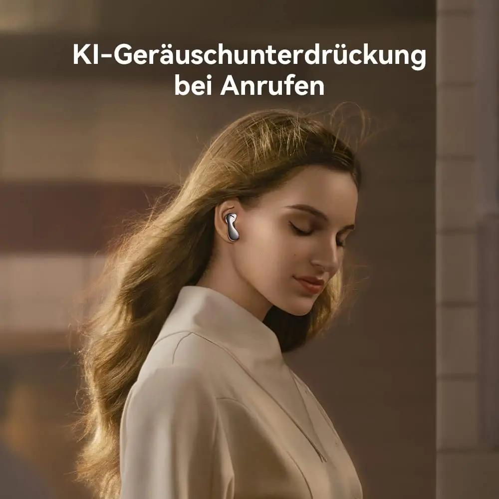 HUAWEI hõbedane FreeBuds 5 — mugav avatud disain ja pikk aku – pilt 7