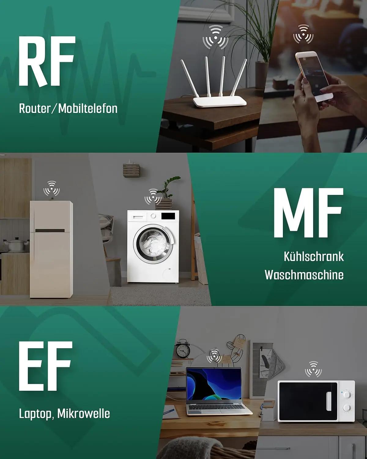 TESMEN nutikas EMF-mõõtur — kodu- ja välikasutuse abivahend – kasutusnäide