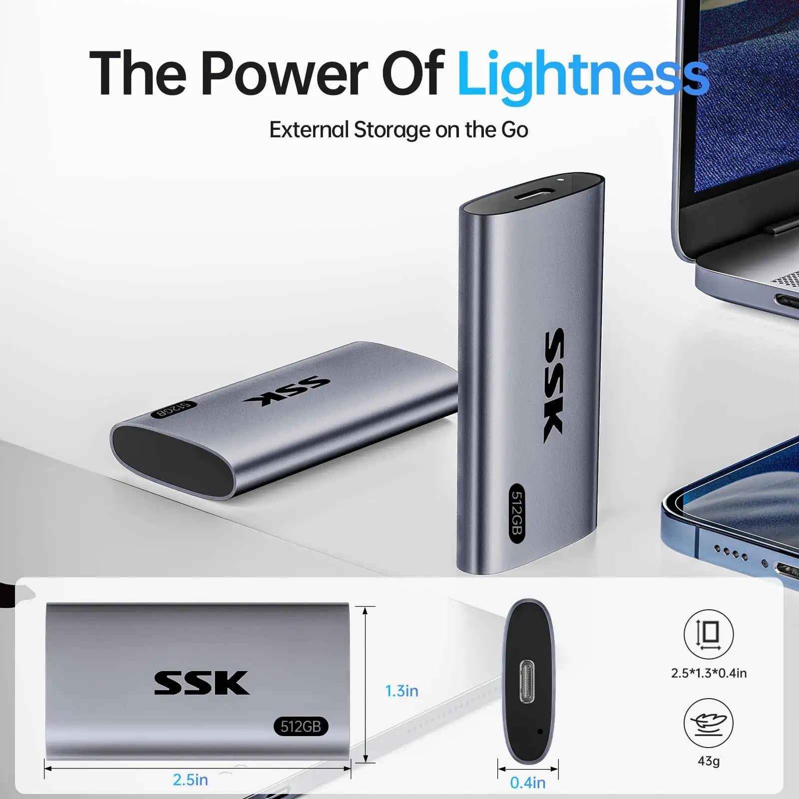 SSK kerge ja kiire väline SSD 512GB — nutikas salvestuslahendus – pilt 7