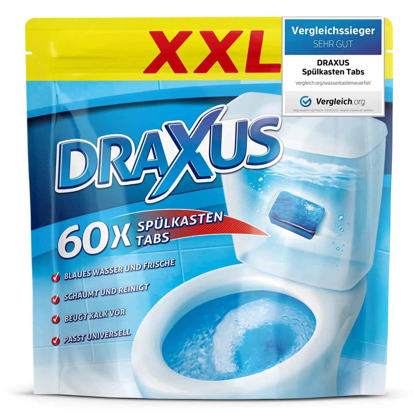 DRAXUS värske sinine WC-tablettide XXL-pakk — 60 tk