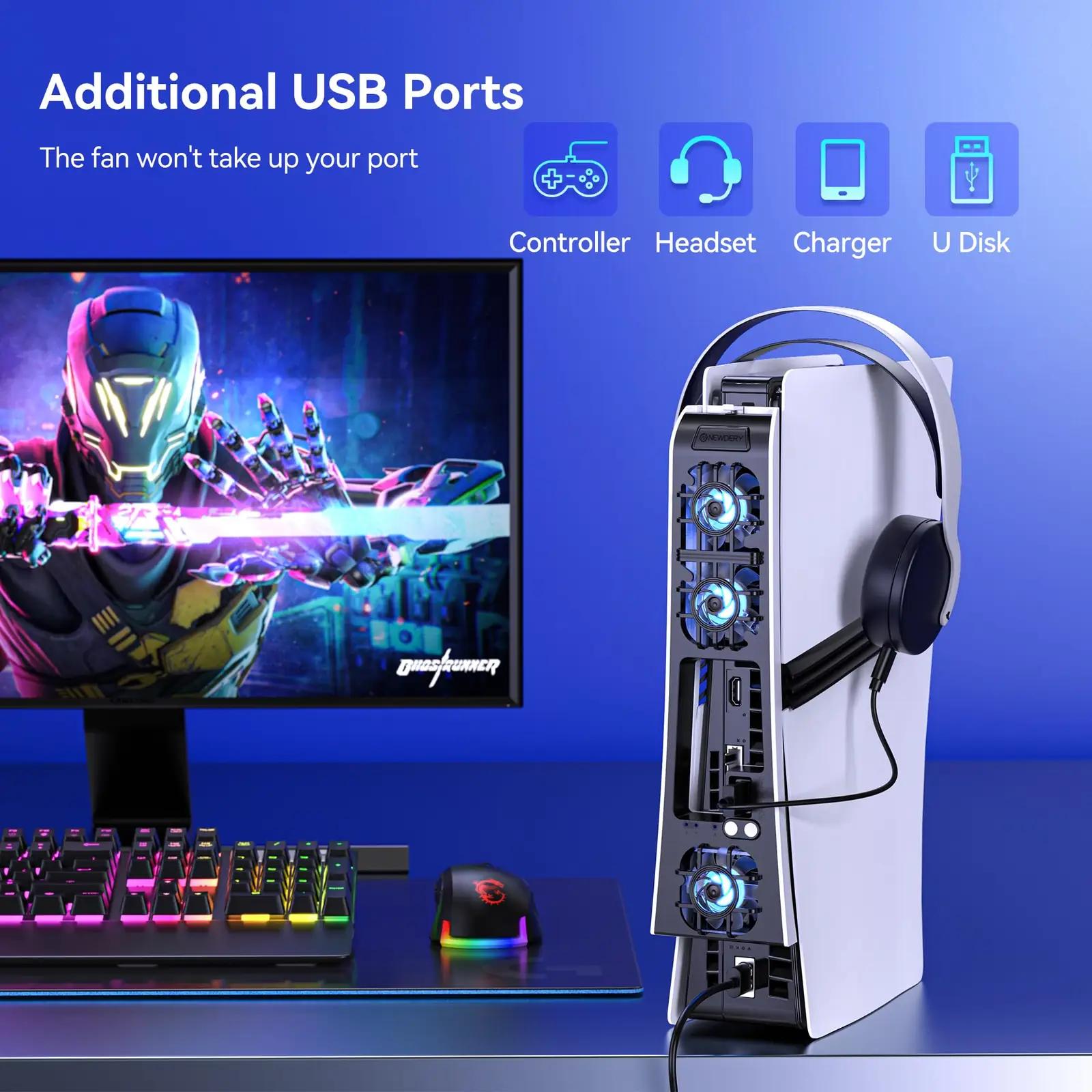 NEWDERY jahutusripats PS5 Pro jaoks — vaikne ja kompaktne – pilt 7