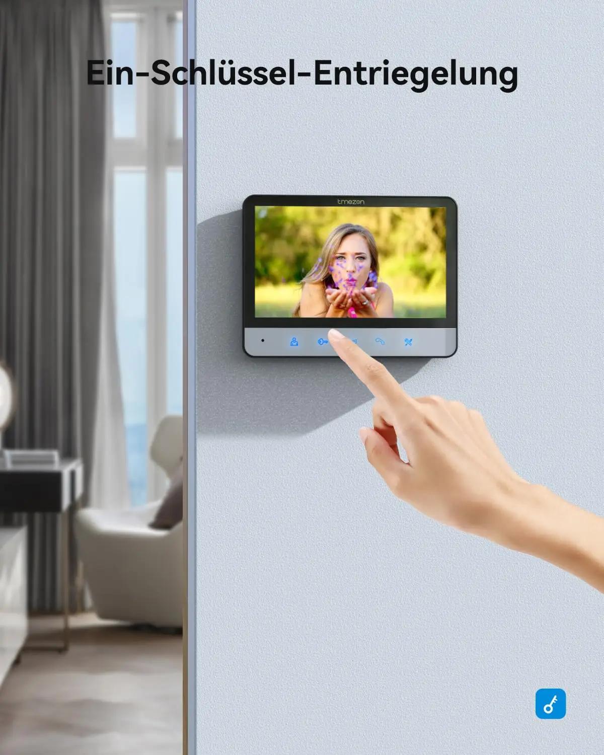 TMEZON kodune 7″ videouksetelefon – ABS kest, lihtne paigaldus – kasutusnäide