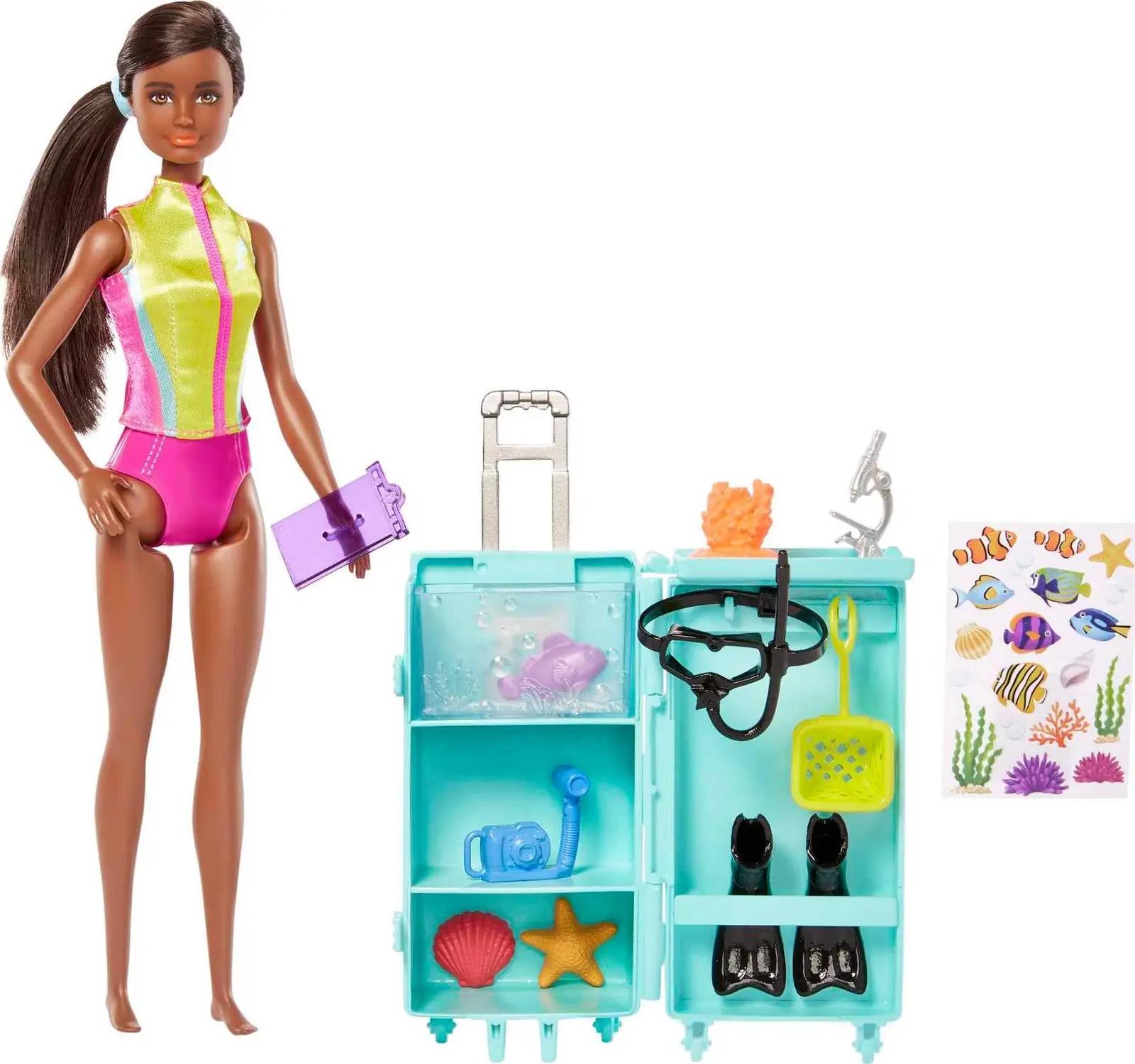 Barbie mereteemaline nukukomplekt – meeresbiologin mänguks