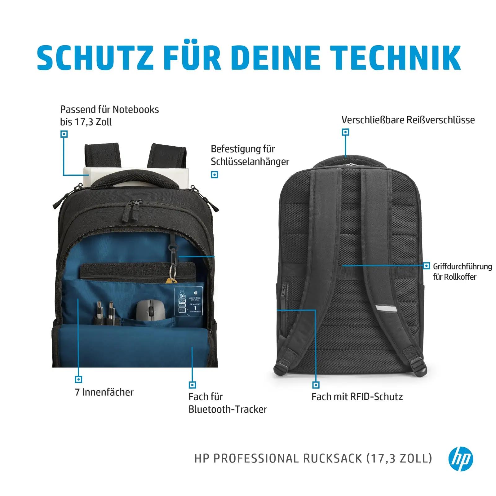 HP veekindel 17,3″ sülearvuti seljakott – igapäevase kaitsega – pilt 9