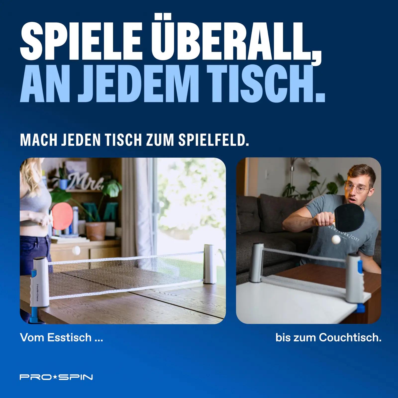 PRO-SPIN laudtennise komplekt puidust rekvisiitide ja netiga – pilt 6