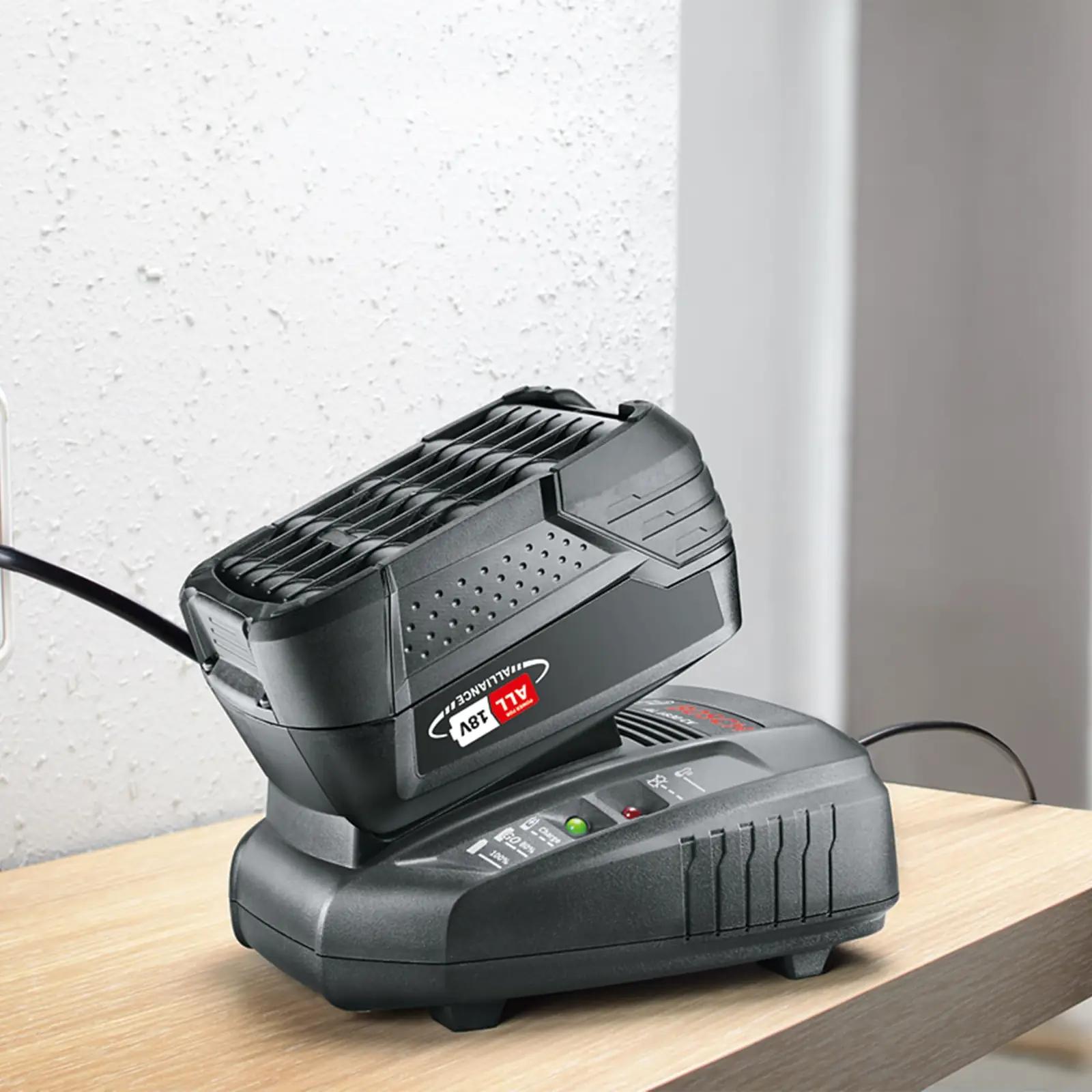 Bosch kiirlaadija AL 1830 CV — sobib 14,4–18V akudele – kasutusnäide