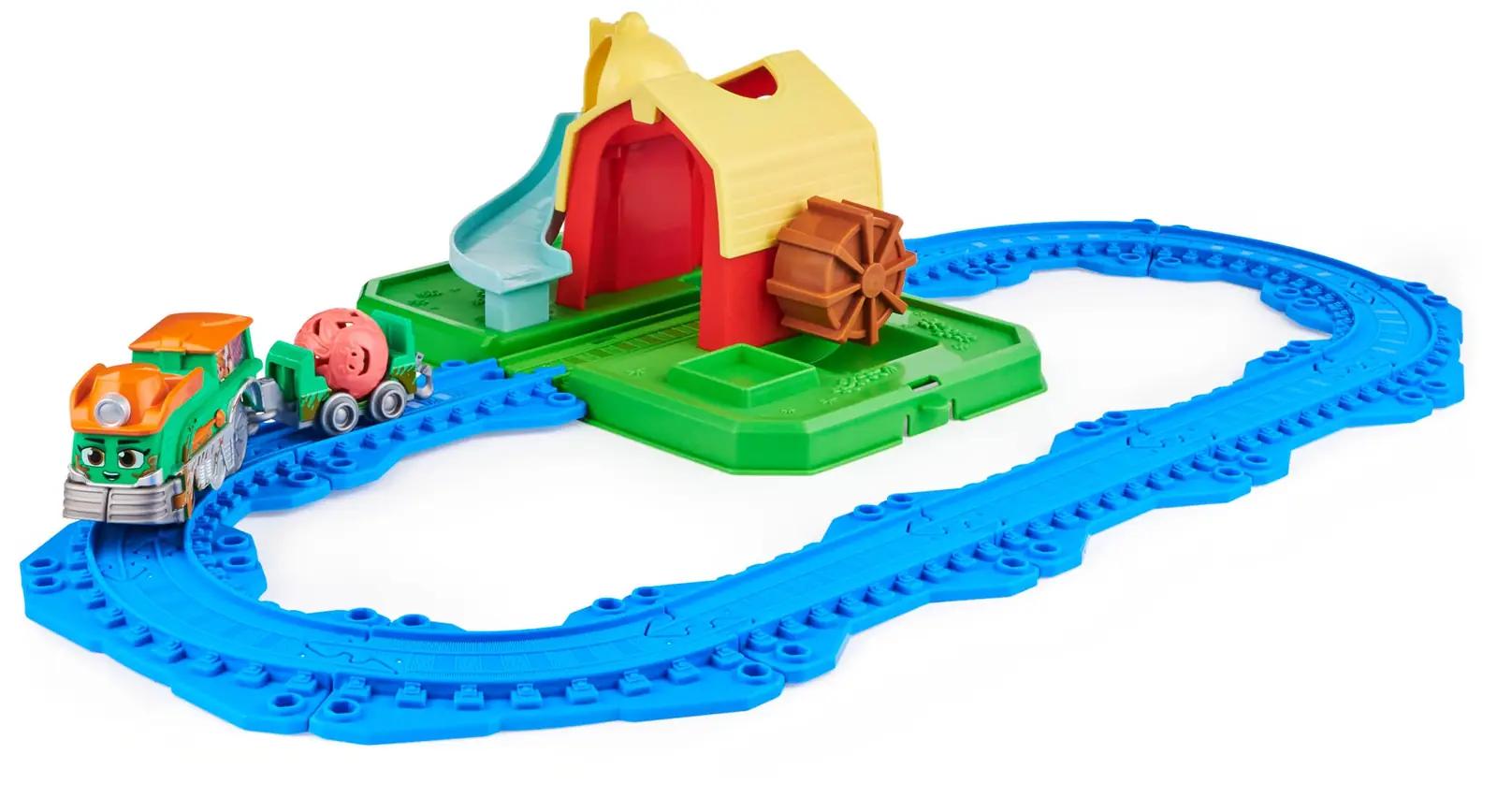 Mighty Express mängutaluvara plastist komplekt kingituseks – pakend ja tarvikud