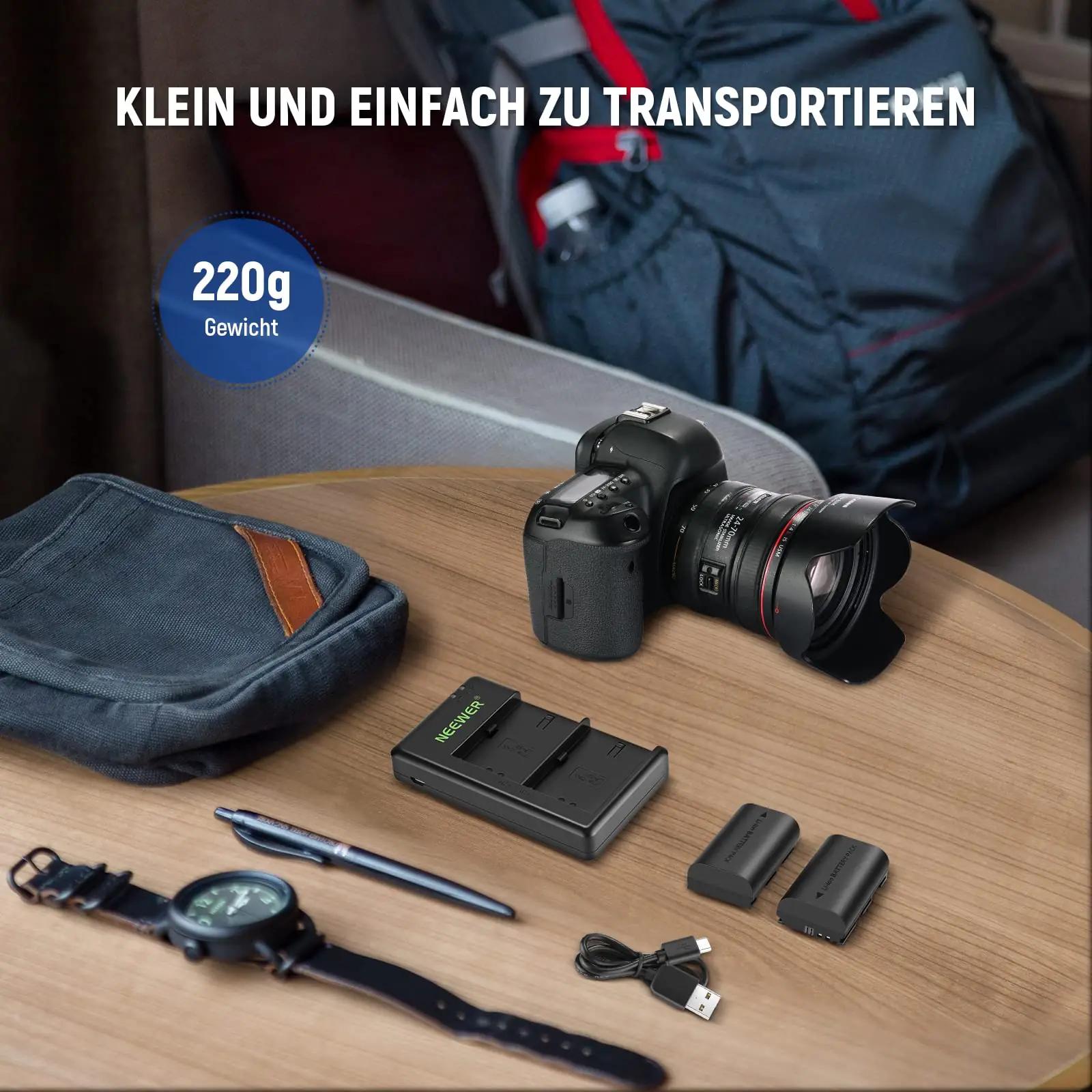 NEEWER laadimiskomplekt Canonile – varuaku ja laadija – pilt 8