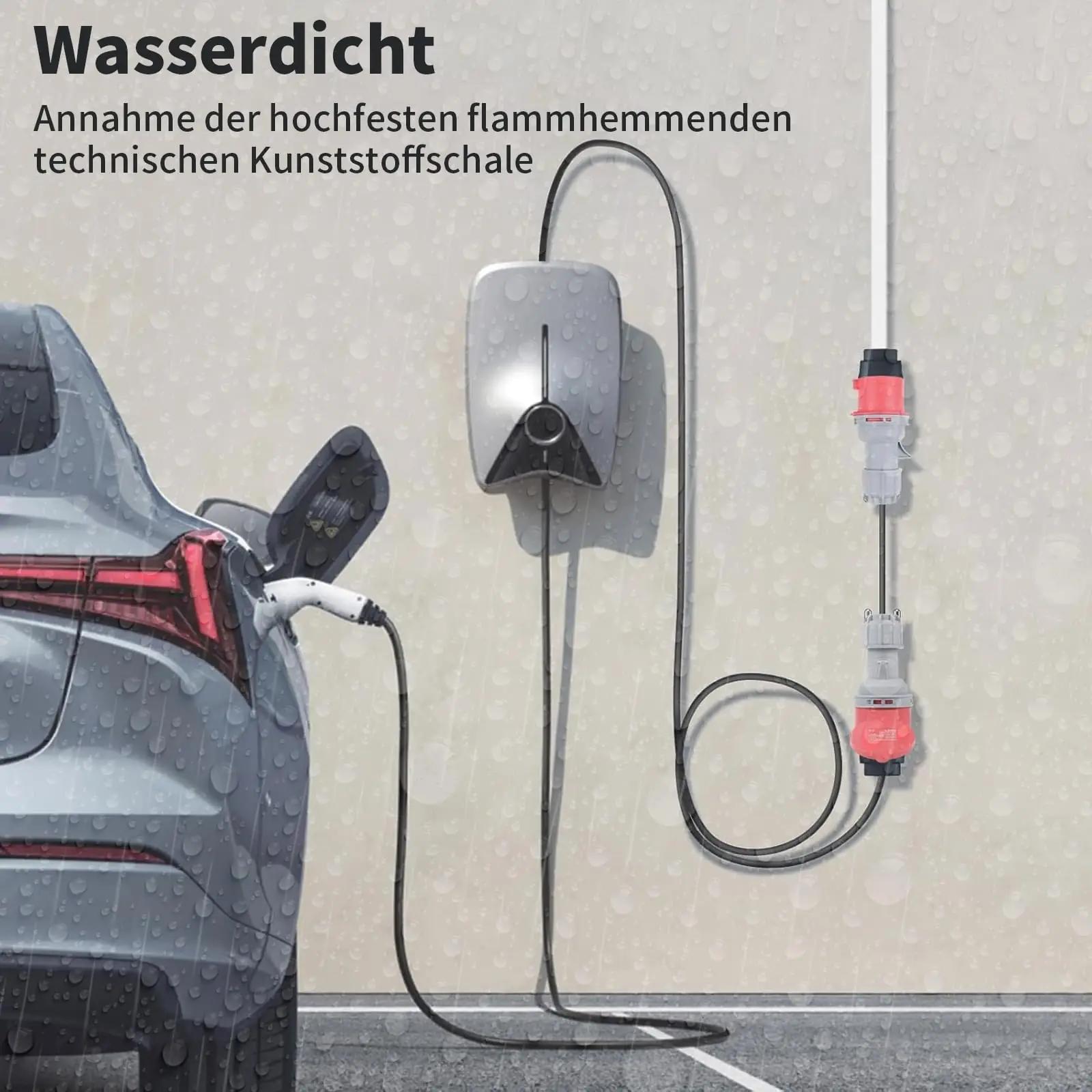 IUSOT tugevast plastikust CEE-adapter 32A→16A koos kaabliga – lisavaade