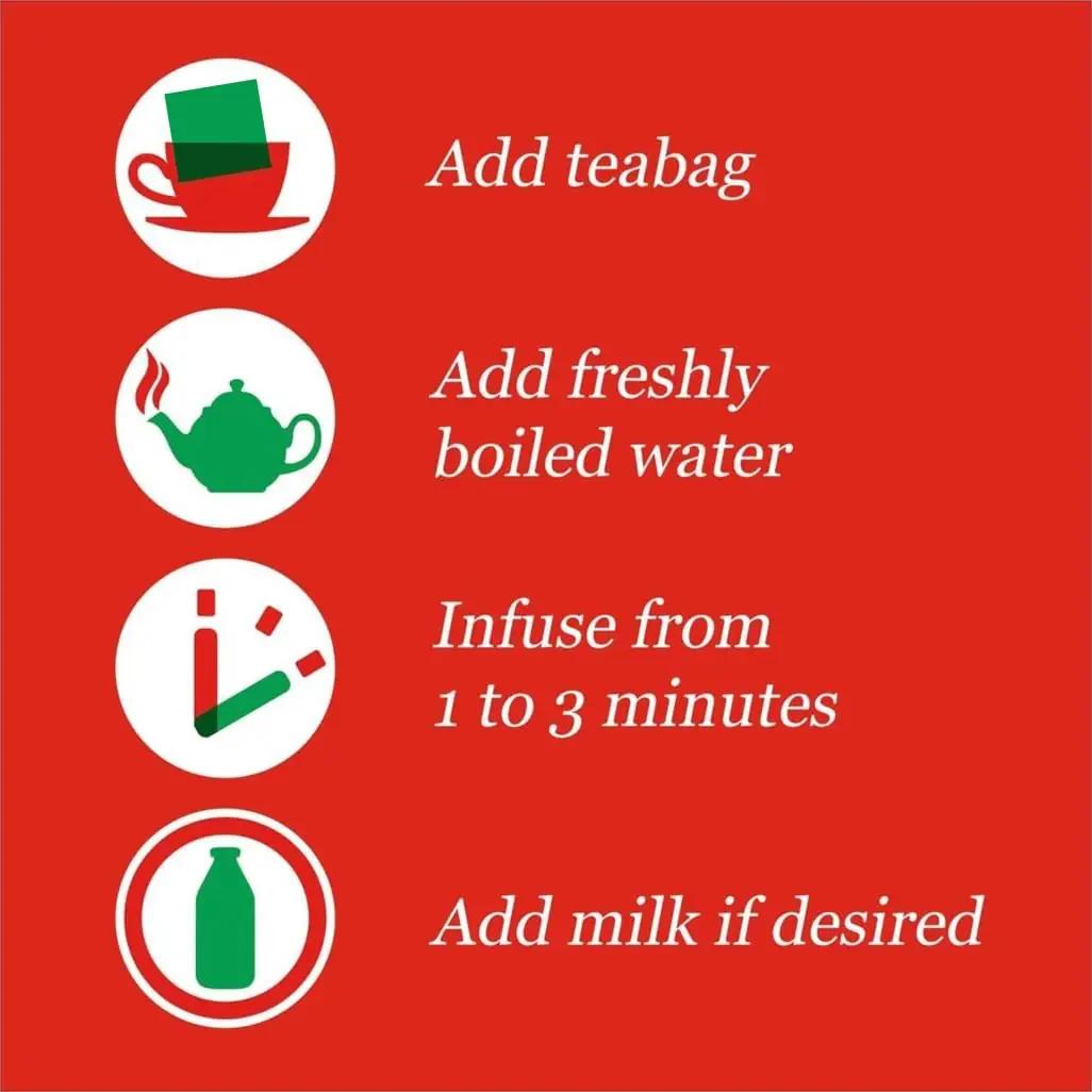 PG tips kvaliteetne must tee 4×240 teekotti kingituseks – kasutusnäide