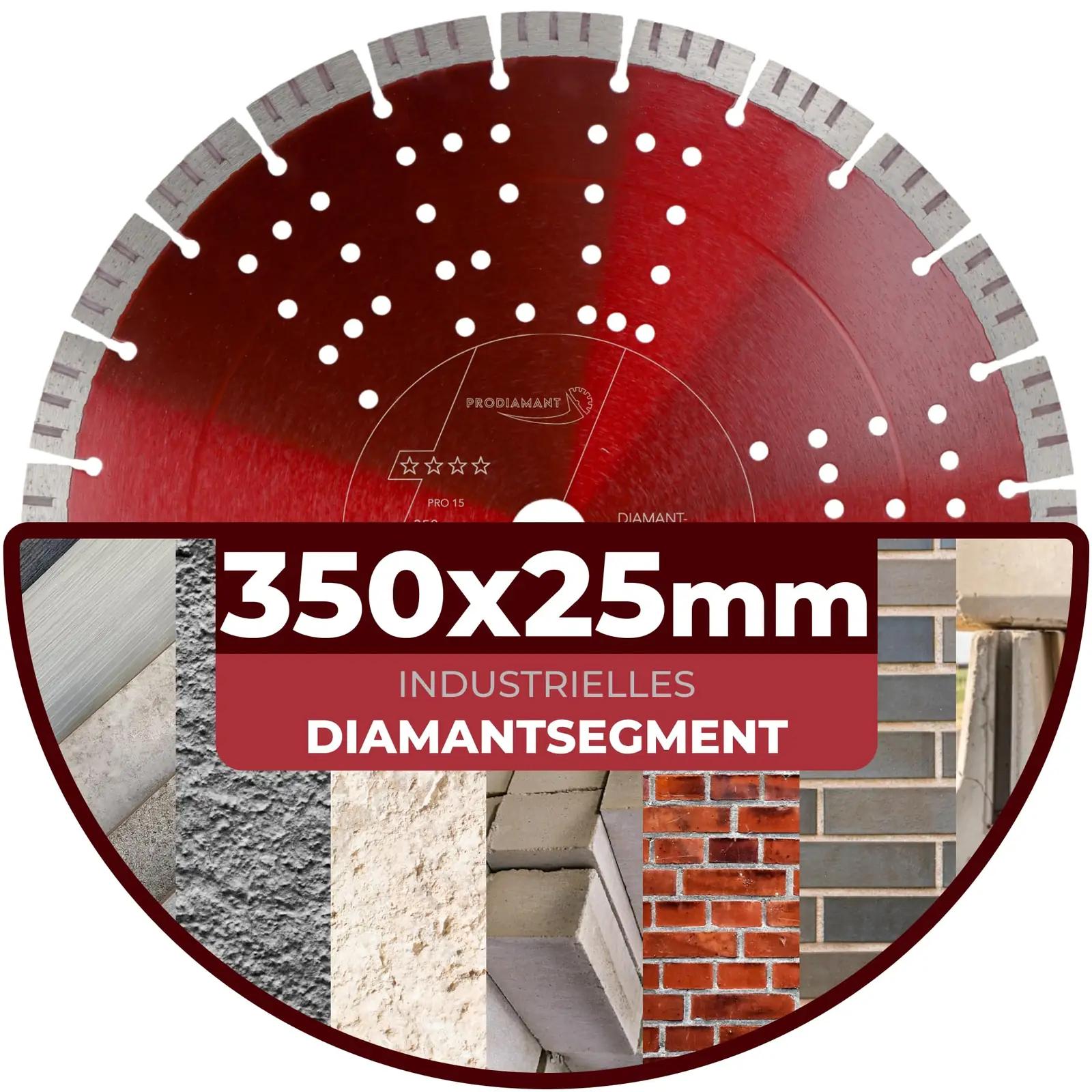 PRODIAMANT tugev turbo teemantketas betoonile 350 mm – detailne vaade