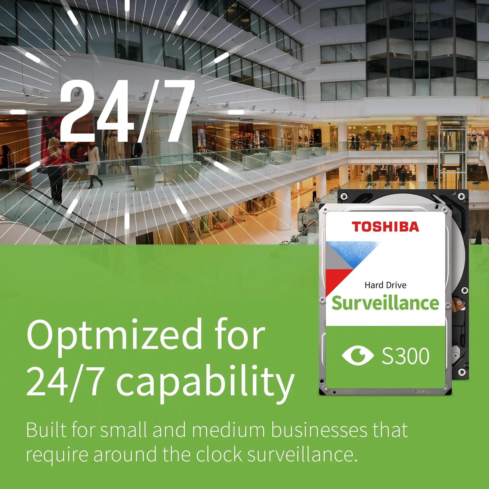 TOSHIBA vastupidav salvestuslahendus 2 TB S300 valik – detailne vaade