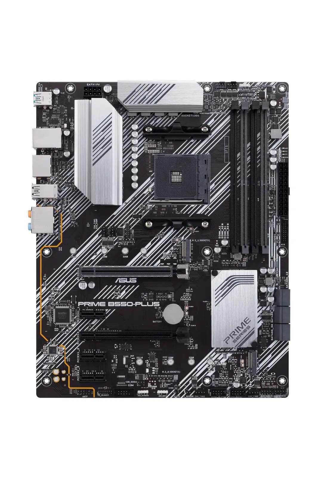 ASUS Prime B550-Plus — vastupidav ATX emaplaat mängijale ja – detailne vaade