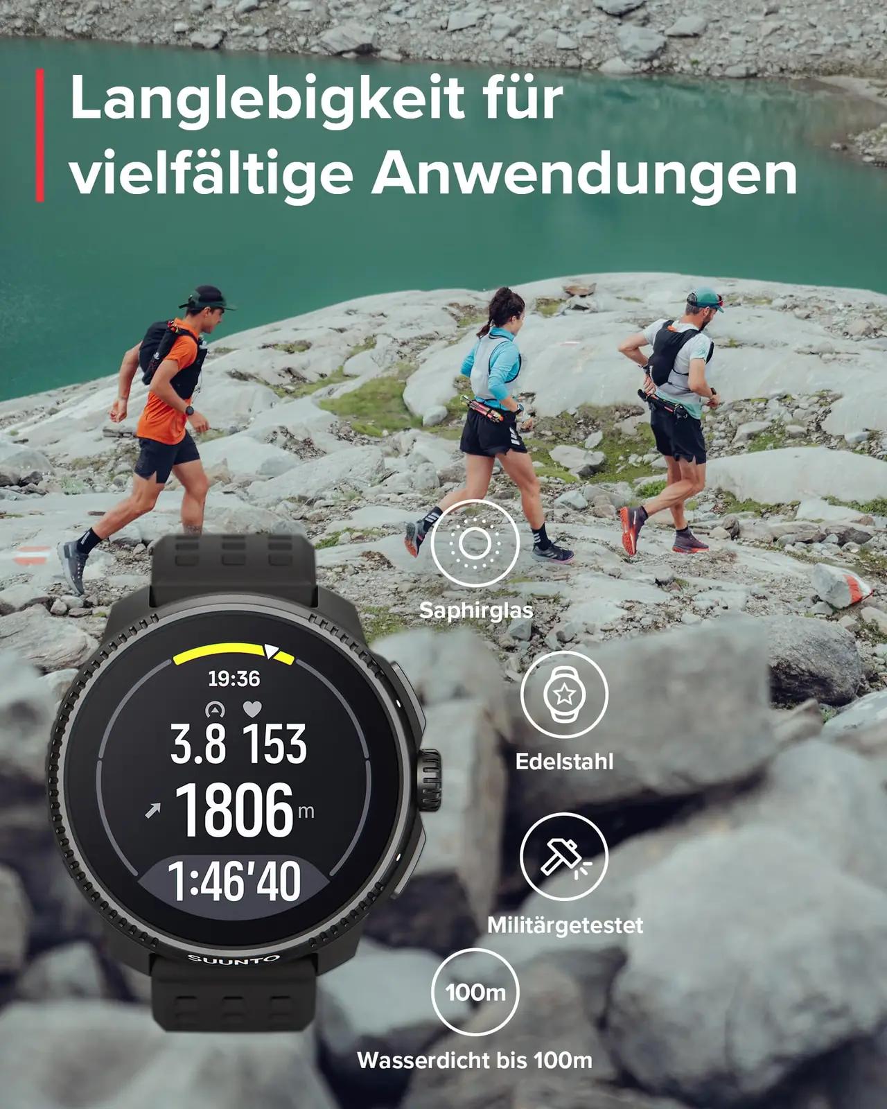 SUUNTO vastupidav sportkell — safiirklaas ja pikk aku – pilt 7