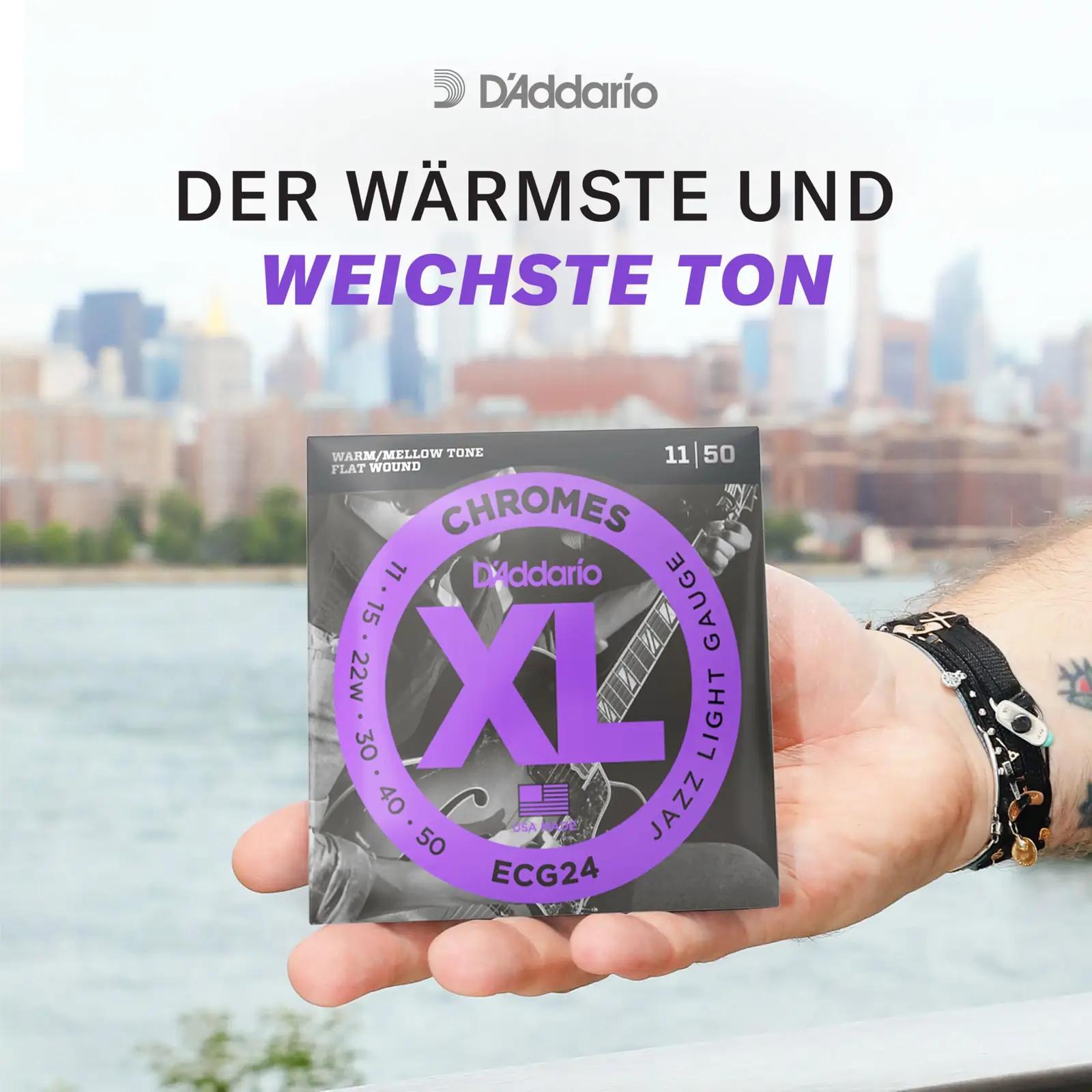 D'Addario ECB80 keeltesarjad – detailne lähivaade
