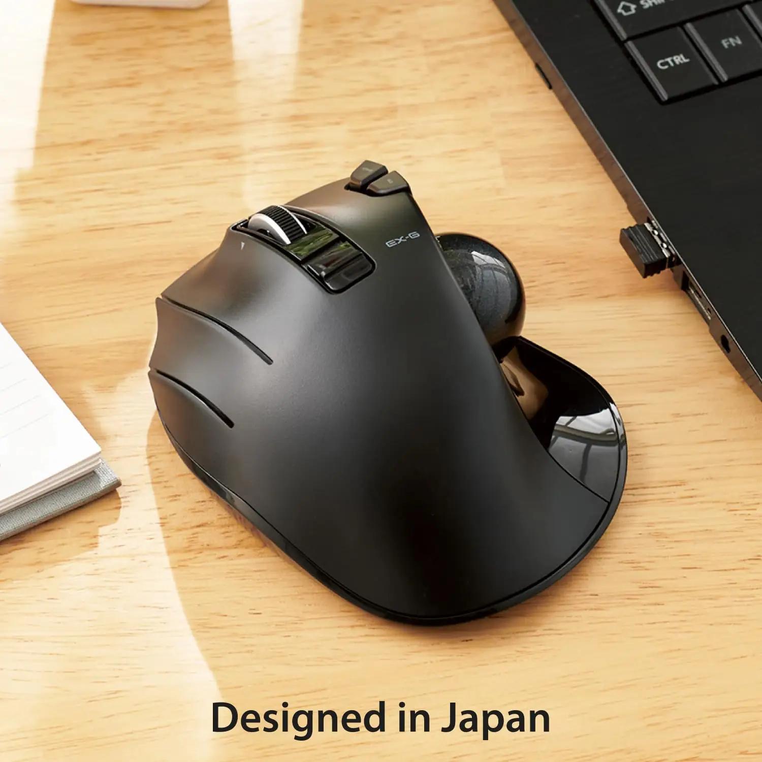 ELECOM ergonomiline vasakukäeline trackball-hiir — mugav – pilt 7