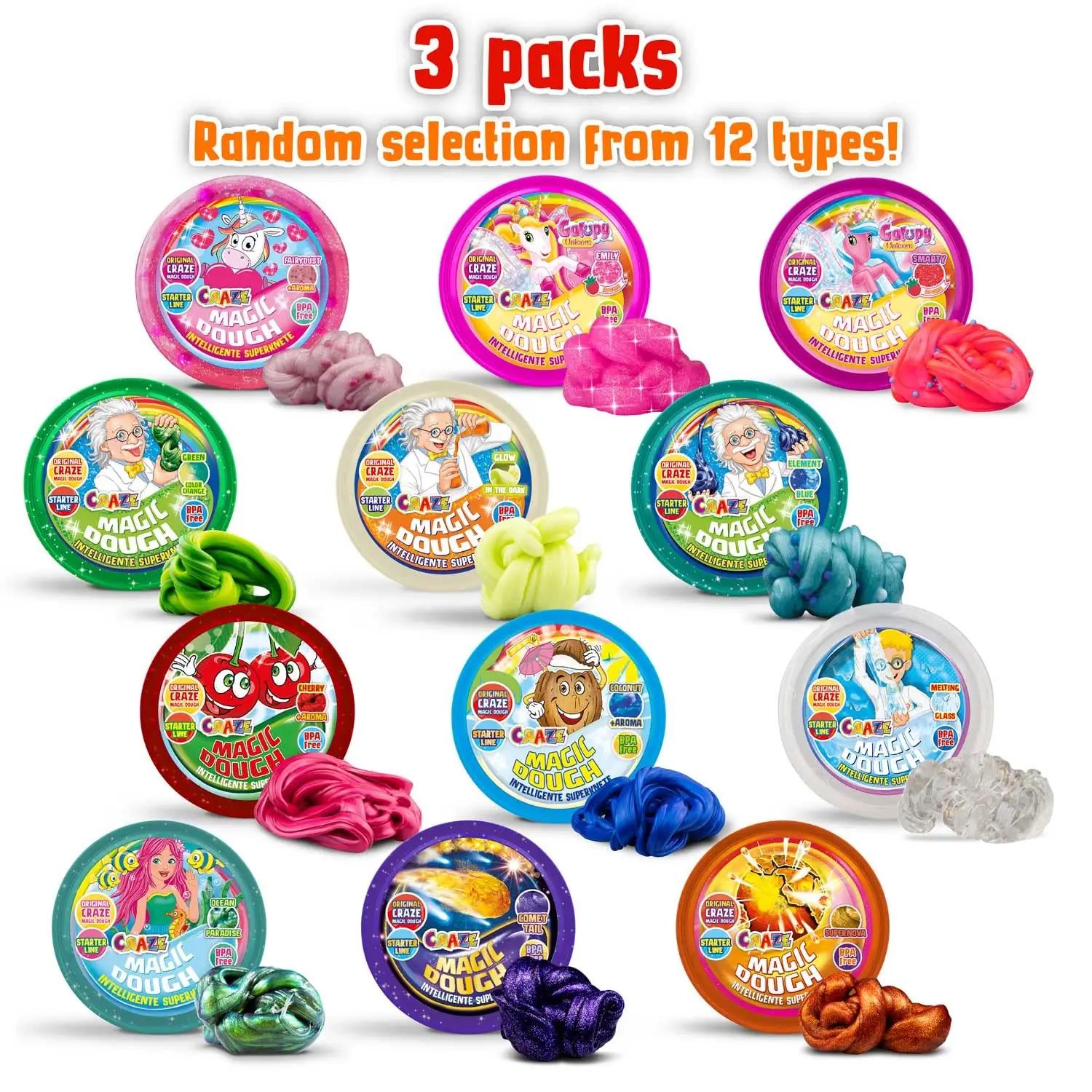 Magic Dough silikoonist mudelivaha – 3 x 15 g komplekt – detailne vaade