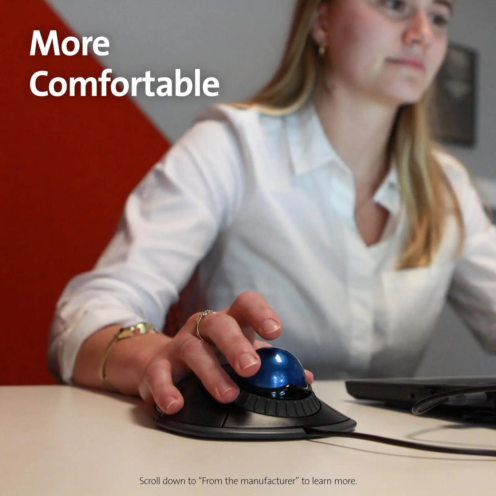 Kensington ergonoomiline Orbit trackball — mugav kontoriklahv – detailne vaade