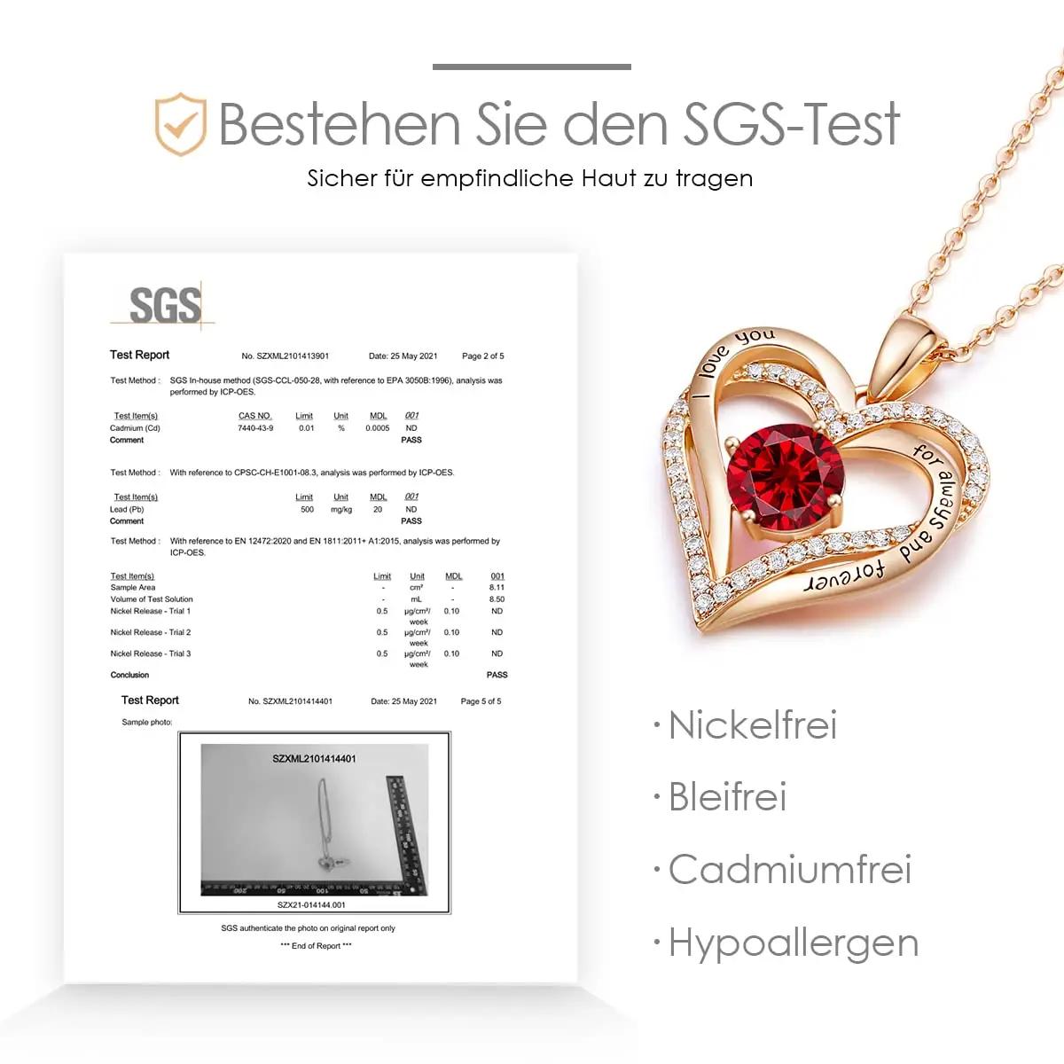 CDE roosakuldne sterling südame ripats – elegantne kingiidee – pilt 6
