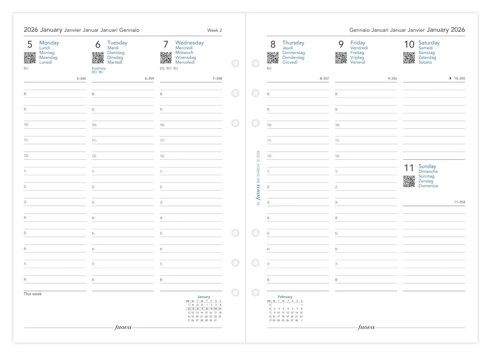 Filofax 26-68514 kontoritarbed ja kirjatarbed – detailne lähivaade