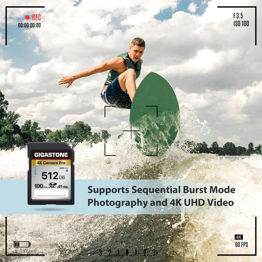 Gigastone 512 GB SDXC kaart 4K-videoks — kiire ja vastupidav – pilt 7