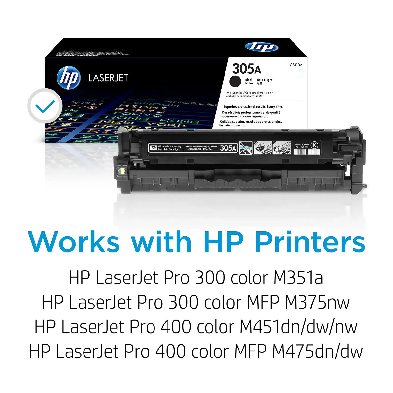 HP originaal must toner CE410A – kõrge leheküljete tootlikkus – detailne vaade