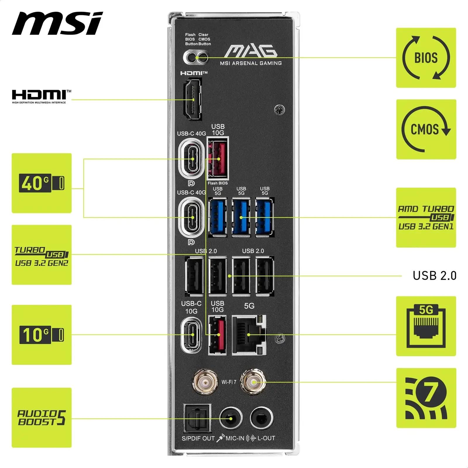 MSI MAG X870 Tomahawk WiFi emade ja õdede kingitus — ATX emaplaat – pilt 6