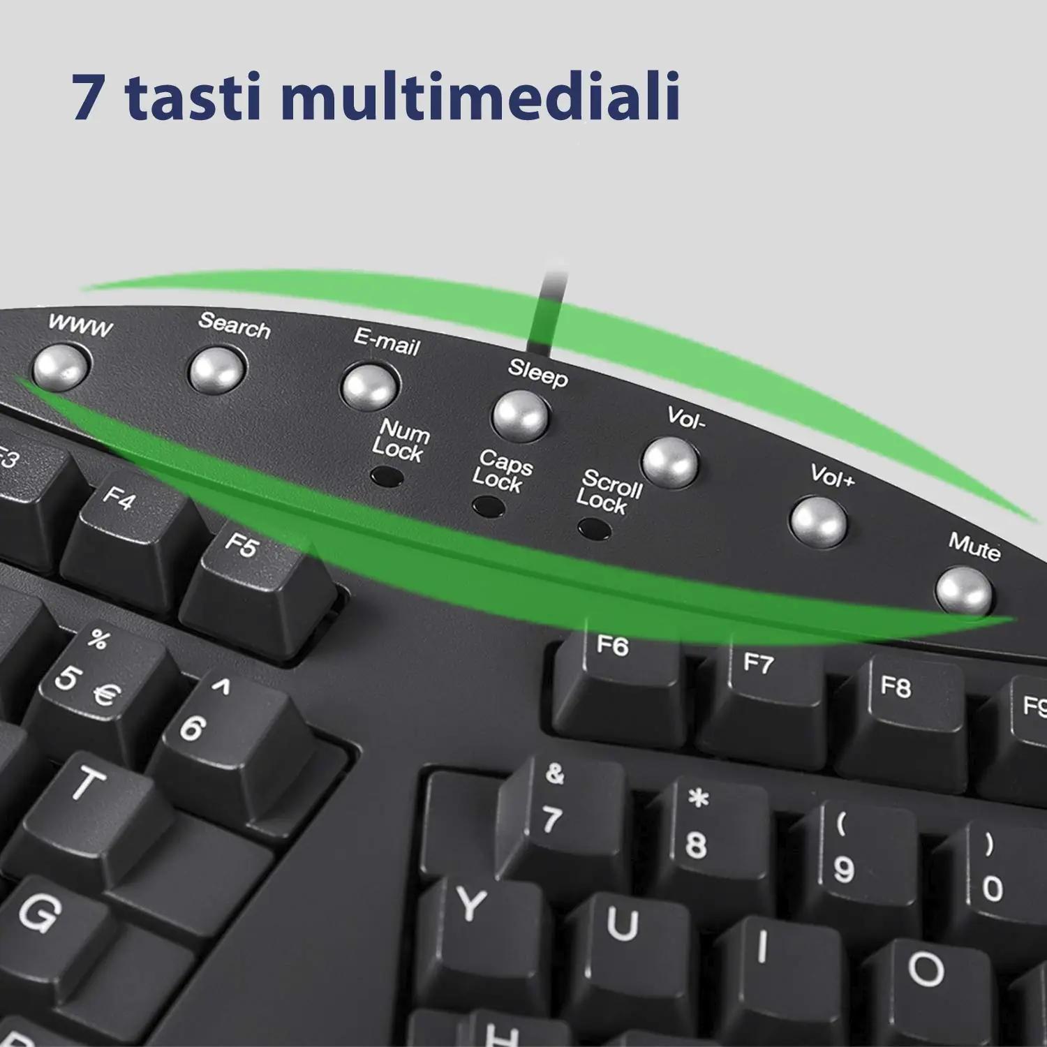 Perixx ergonoomiline jagatud klaviatuur – mugav igapäevaks – pilt 7
