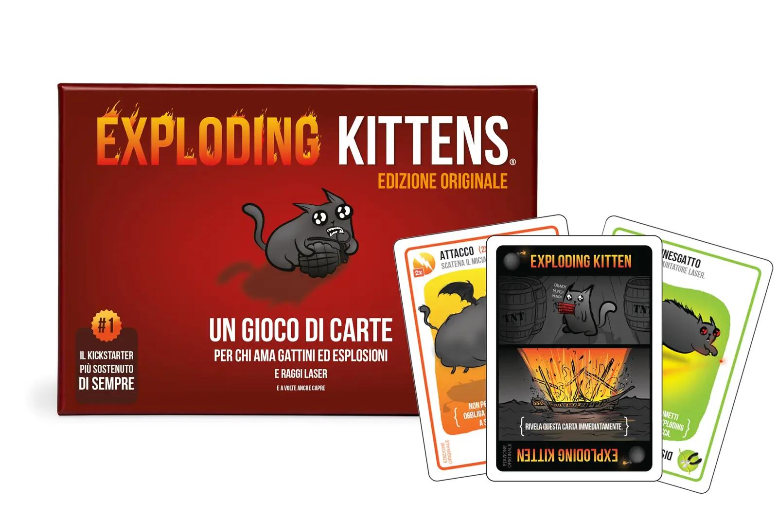 Asmodee lauamäng – Exploding Kittens kaardimäng seltskonnale