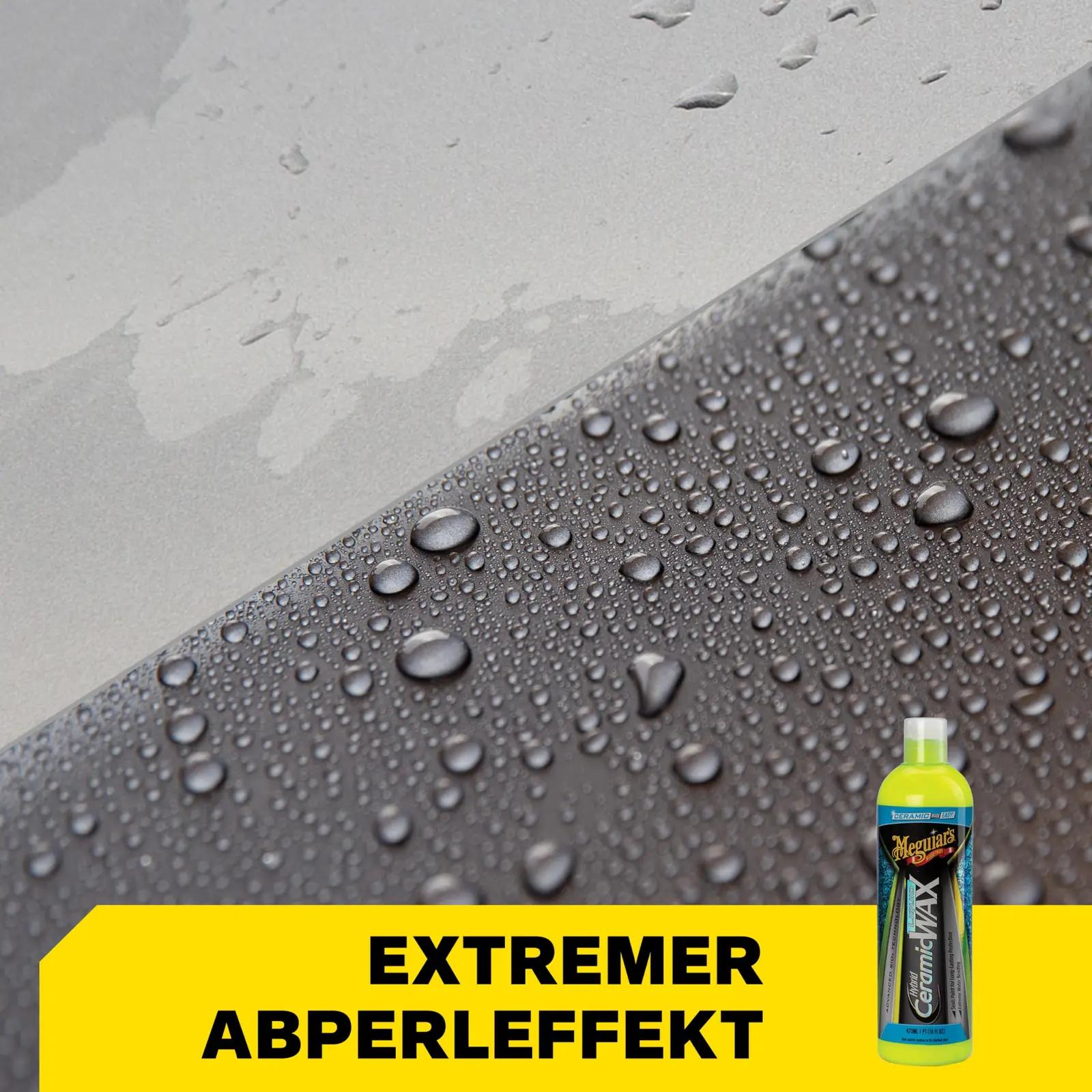 Meguiar’s keramiline vedelvaha 473 ml — püsiv läige – pakend ja tarvikud
