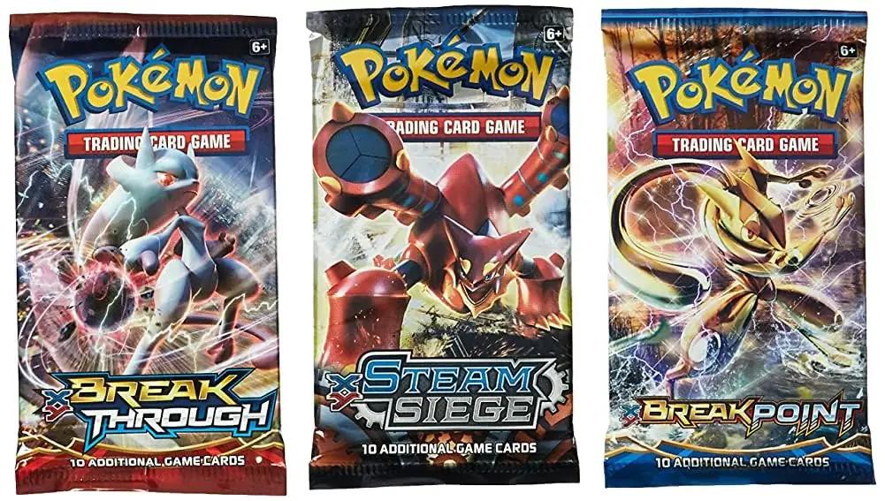 Pokémon kinkekõlbas kartong‑boosterid — 3 pakki üllatust