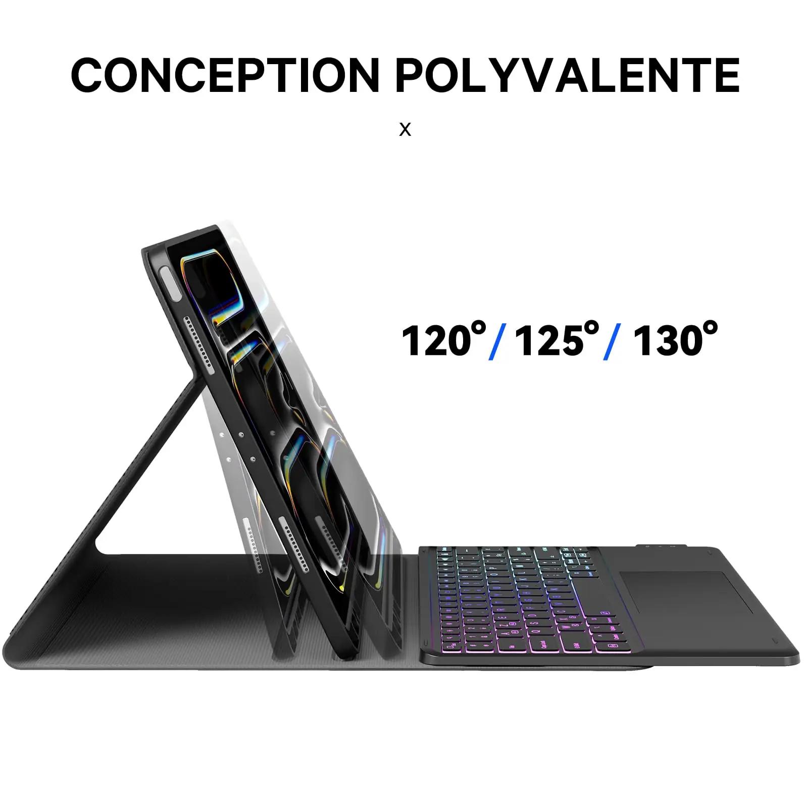 Earto stiilne iPad Pro 12.9 klaviatuur koos LED-taustvalgustusega – pilt 6