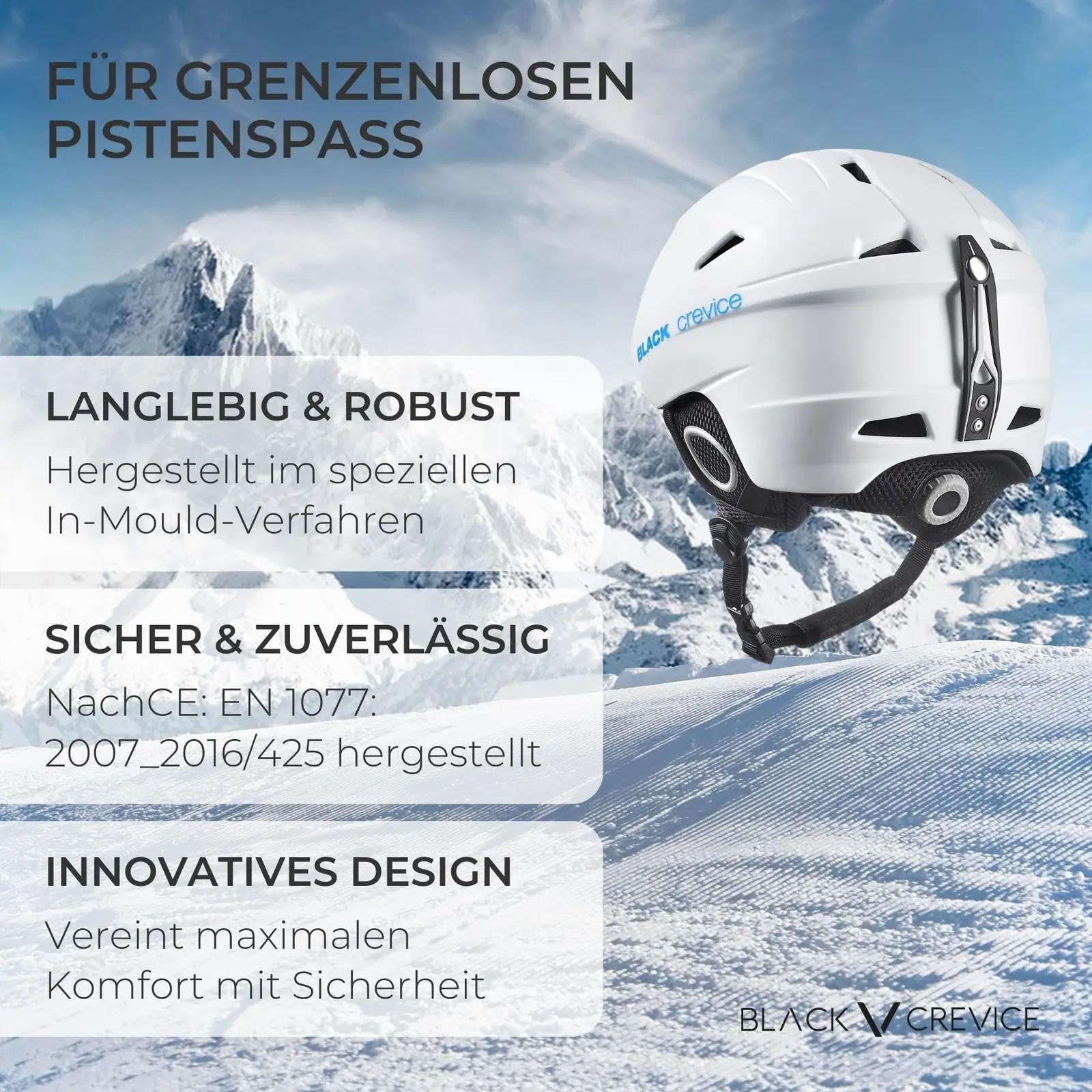Black Crevice kerge skihelm Kitzbühel — mugav kaitse sõidul – lisavaade