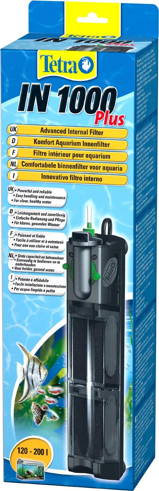 Tetra sisefilter IN 1000 plus – selge vesi akvaariumile – kasutusnäide