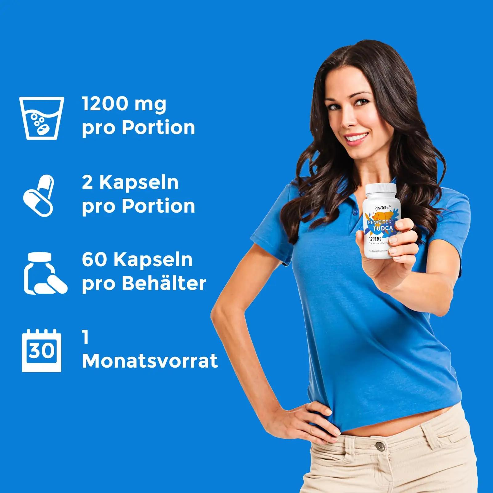 P!nkTribe tugev TUDCA 1200 mg — maksa toetuseks ja detoksiks – pilt 6