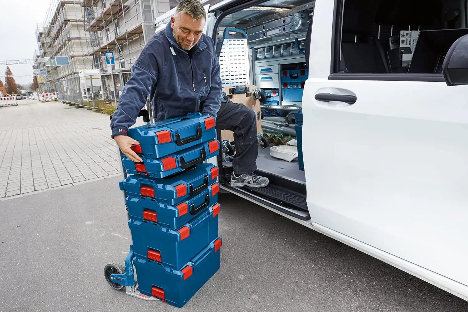 Bosch vastupidav L-BOXX 238 tööriistakohver – tugev ja kerge – kasutusnäide