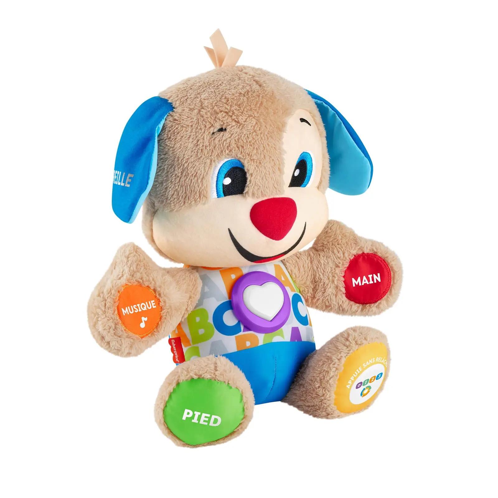 Fisher-Price pehme õppiv koerake – interaktiivne mänguasi lapsele